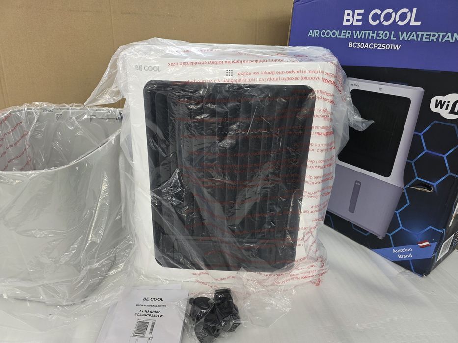 Мобилен охладител за въздух 2в1, 30 литра, WiFi управление, BE COOL