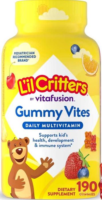 Lil Critters Gummy детские мультивитамины СКИДКА 01/2027