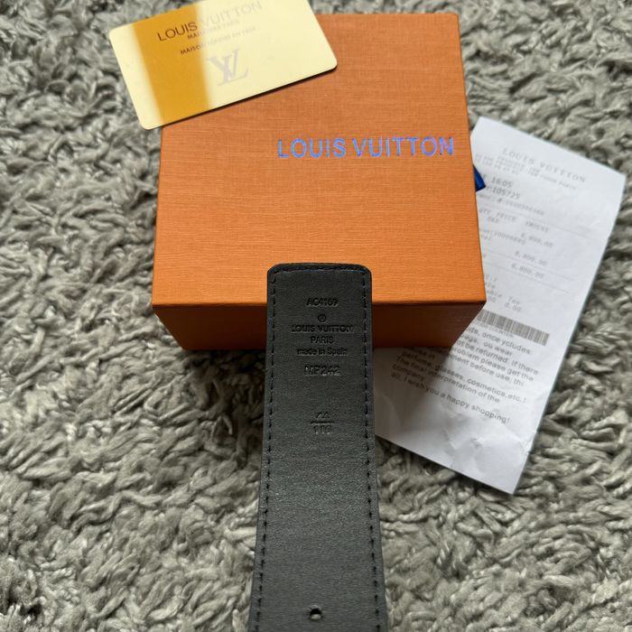 Curea Louis Vuitton Initiales Black 110 CM