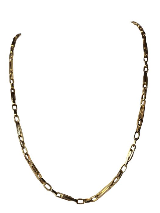 Lanț bărbătesc aur galben 14K cu zale, 55 cm, 10,48 g
