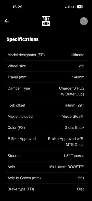 Furca Rockshox Pike Ultimate Charger 3 RC 2 Noua