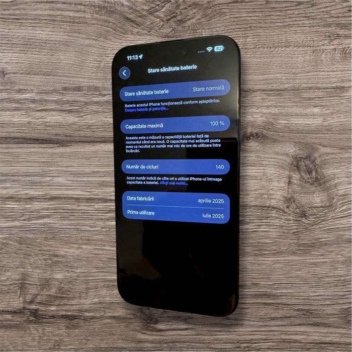 iPhone 16 Pro Max 256Gb bat 100 %