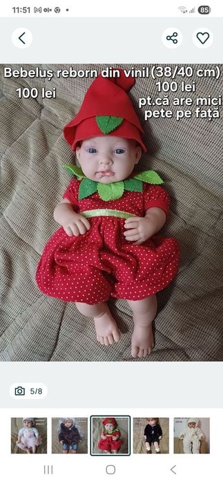 Papusa reală jucării pentru fetite