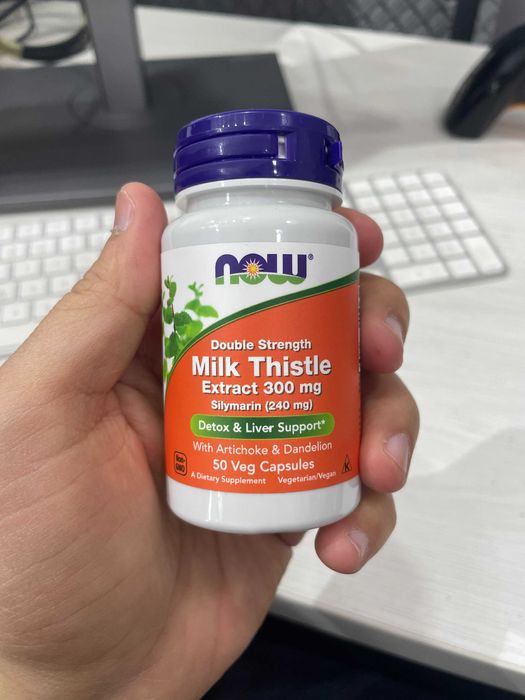 Now Milk Thistle Silymarin Extract 300mg 50 vegcaps