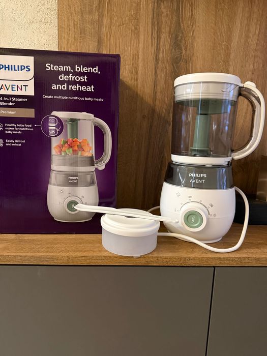 Уред за приготвяне на бебешка храна Philips Avent 4 в 1