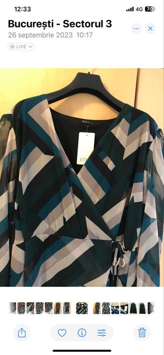 Vand rochie versatila , cu eticheta 46