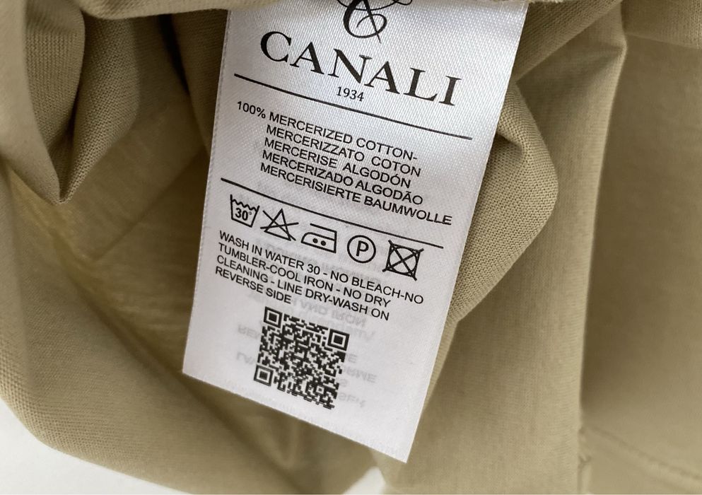 Tricou cu guler Canali | 100% Bumbac Mercerizat