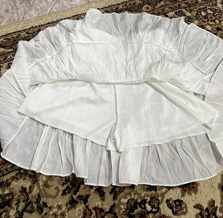 Короткая мини юбка с шортиком