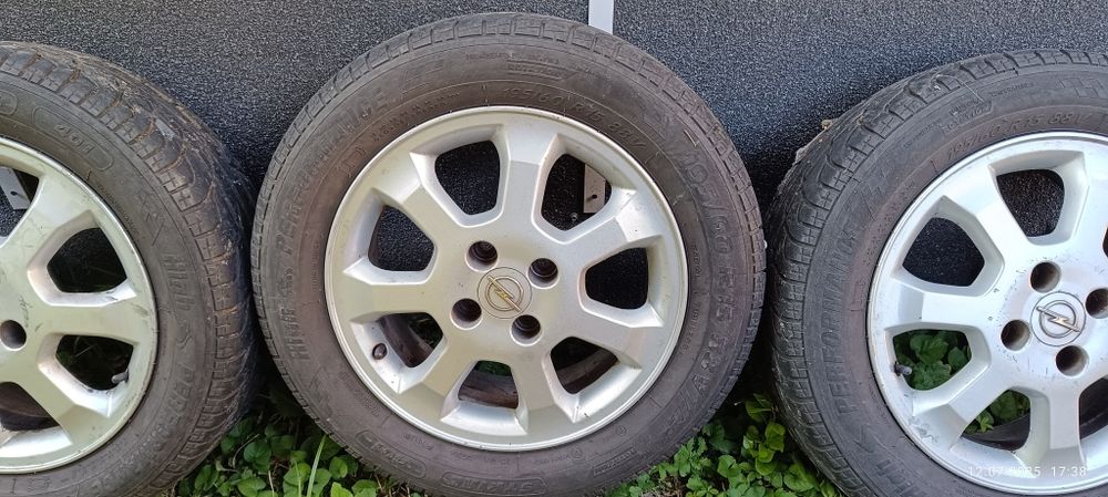 Jante aliaj R15 Opel cu cauciucuri