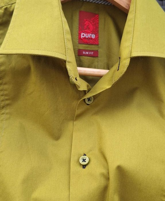Camasa barbati slim fit, olive, masura L