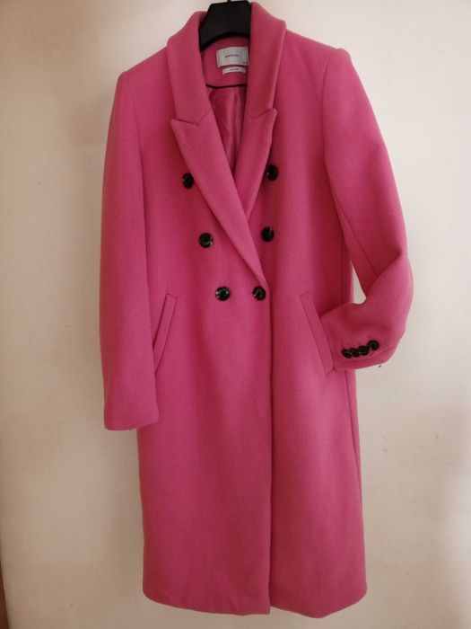 Пальто розовое кашемировое польское