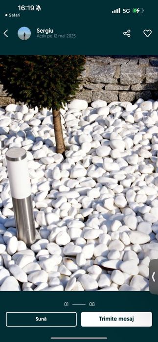 Perticele decorative, amenajare curte,,gradina, case alba THASSOS