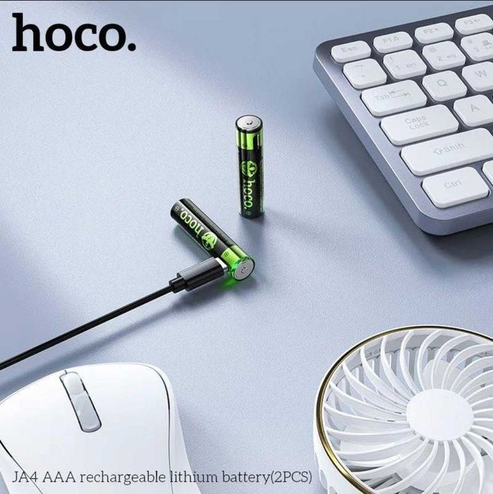 Hoco JA3 JA4 перезаряжаемые литиевые AA-батарейки Rechargeable Battery