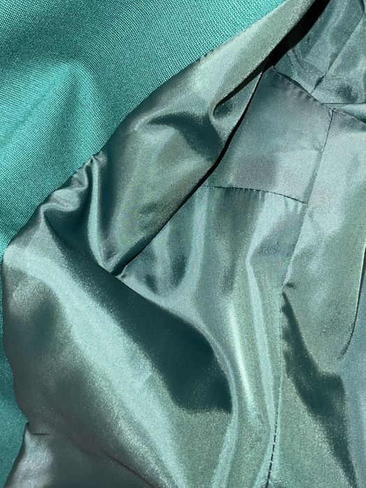 Costum damă verde, sacou 36 + pantaloni 38