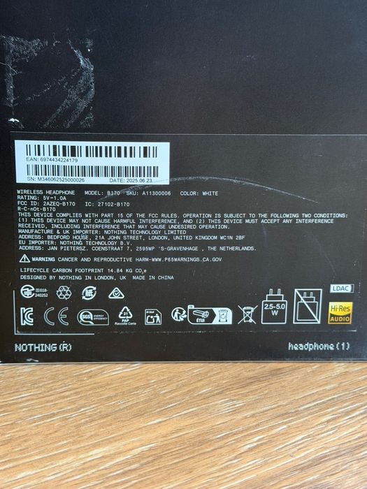 Casti Nothing By CMF / Model B170 / Noise Cancelling / SIGILATE