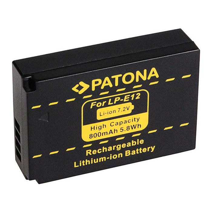 Зарядно устройство и 2бр. батерии за Canon LP-E12, Чисто нови, LCD Дисплей, Подходящи за много модели фотоапарати на Canon