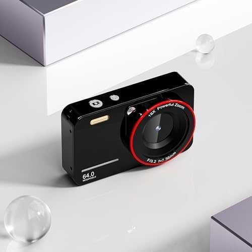 Нова Детска цифрова камера 1080P 4K видео, компактен дизайн Фотоапарат