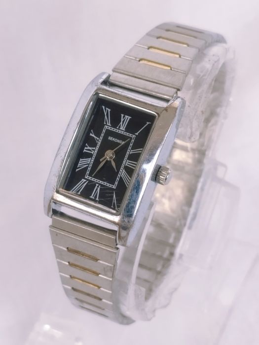 Ceas de damă Sekonda cu quartz, curea si carcasa din otel inoxidabil.
