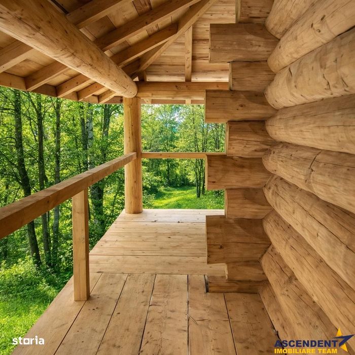 OFERTA REZERVATA!!3.000mp de incantare montana cu cabana din lemn masi