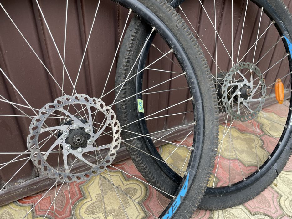 Jante bicicleta 27.5 discuri 8 pinioane quick release rockrider