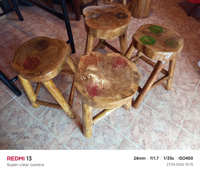 Set rustic masă +scaune