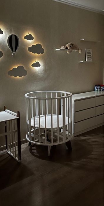 Детска кроватка Tomix Bella 7в1 + 2 матраса в подарок