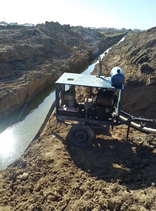 Откачка воды, андижанец насос