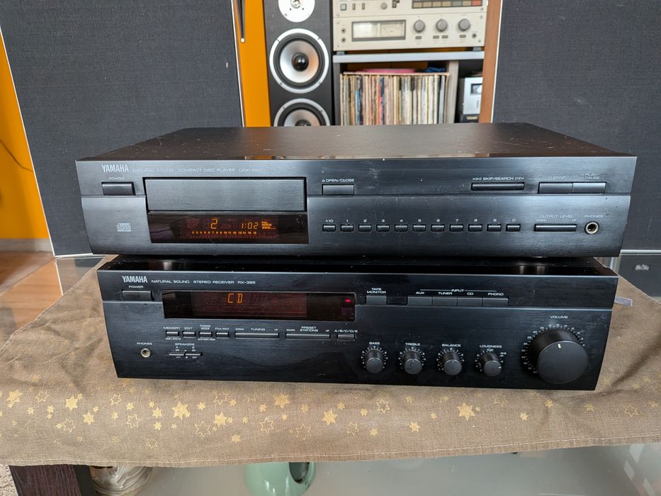Linie amplificator Yamaha RX-385 si CD player CDX-480