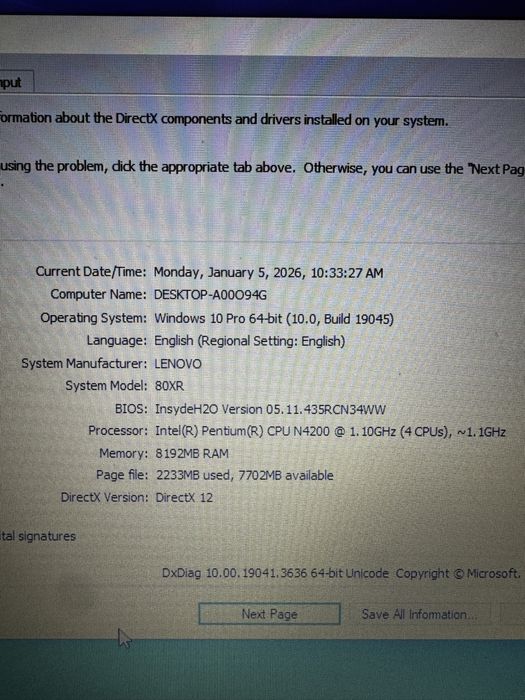 Laptop Lenovo IdeaPad 320
