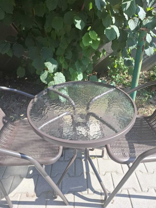 Set Mobilier Masa+2 Scaune Terasa/Gradina Maro JGX-600H