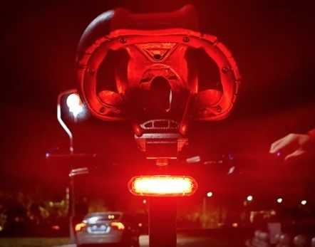 LED stop pentru bicicleta cu reincarcare USB - NOU/SIGILAT