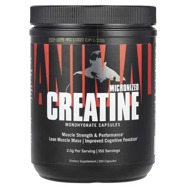 Animal, Micronized Creatine, 300 Capsules (1,250 mg per Capsule)