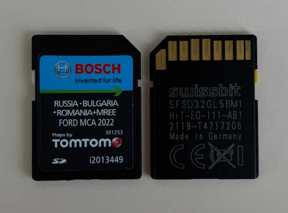 2023 Ново FORD MCA Sd Card Bulgaria Romania Russia България Сд Карта