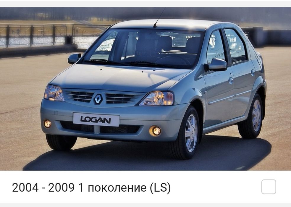 Запчасти Рено Логан  Renault Logan