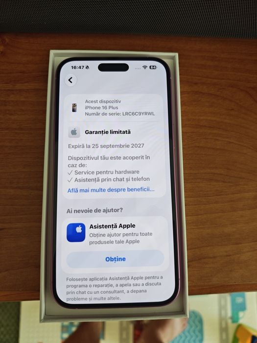 iPhone 16 Plus 128 GB Roz