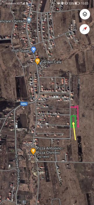 Vand teren intravilan cu PUG aprobat, panoramic, Chinteni