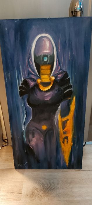 Рисувана картина на жена циклоп Bast