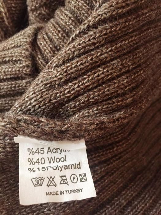 Свитер женский, теплый (в составе шерсть), размер 46, Турция