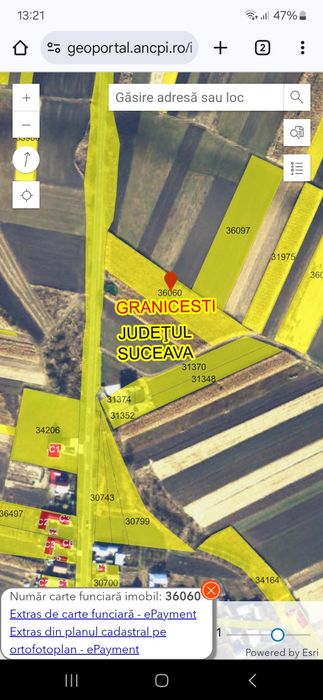 Vând teren intrare Grănicești