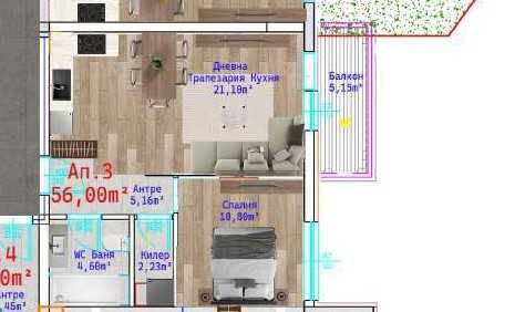 Продава се Двустаен апартамент в Варна, Виница - 66 кв.м за 1667 €/кв.м - Снимка #1