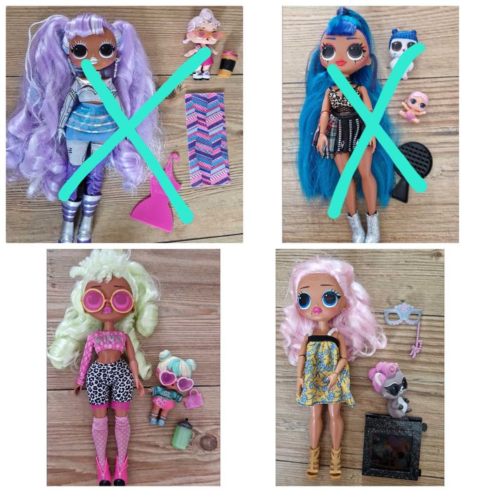 Голяма колекция на LoL OMG и Rainbow high кукли