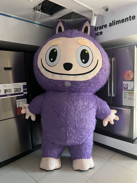 Costum Labubu mov 2.6 m NOU