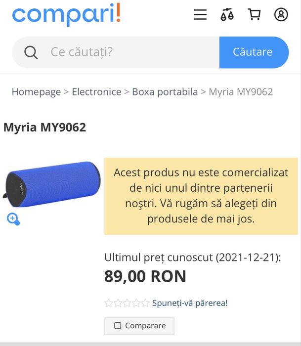 Boxa portabila MYRIA MY9062