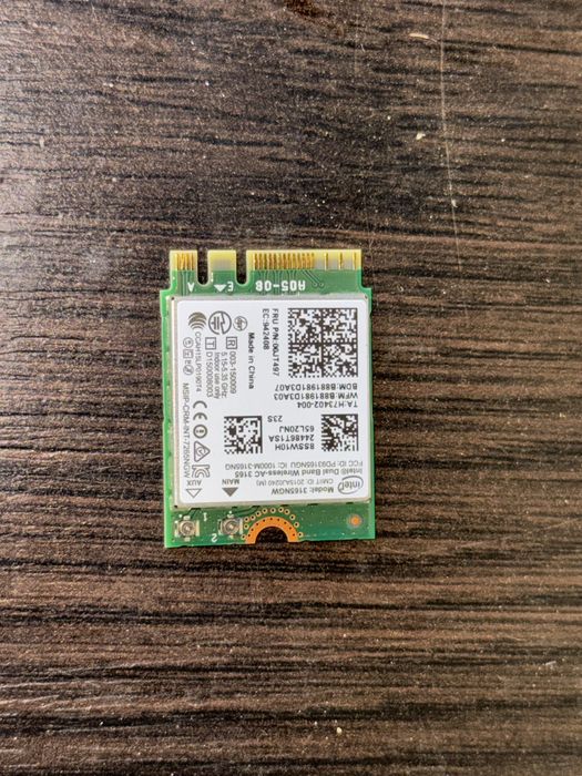Intel Dual Band Wireless - AC 3165NGW