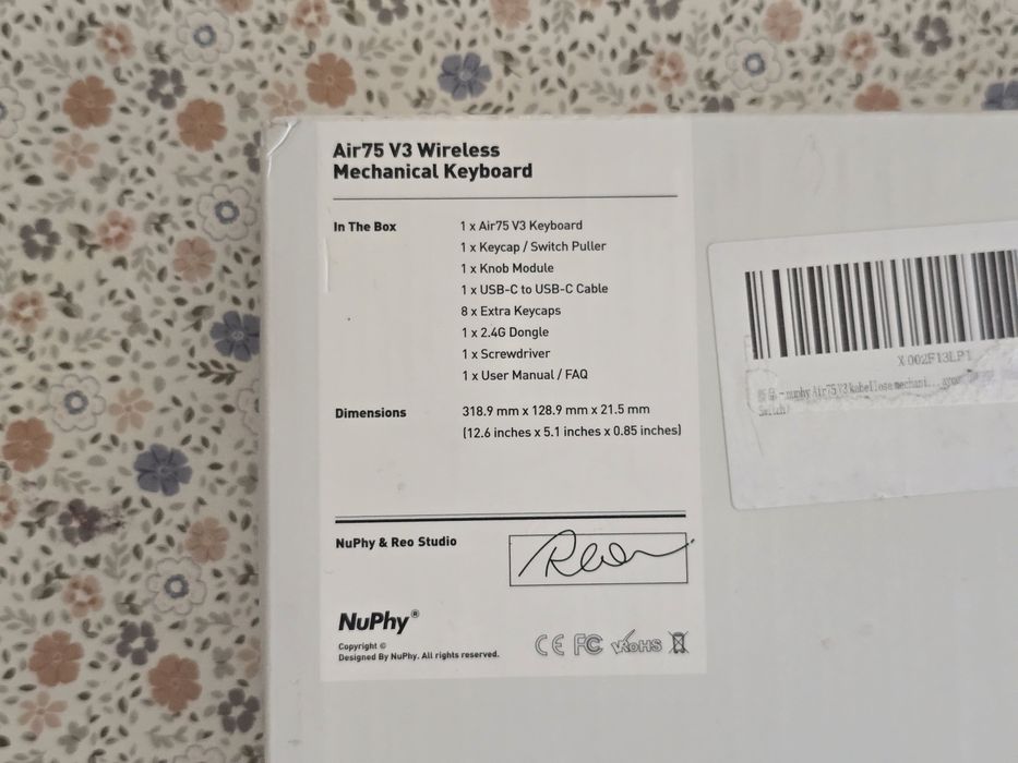 Tastatura NuPhy Air 75 V3 - QWERTZ