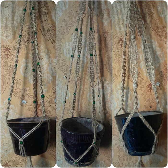 Подвесное кашпо для комнатных растений.