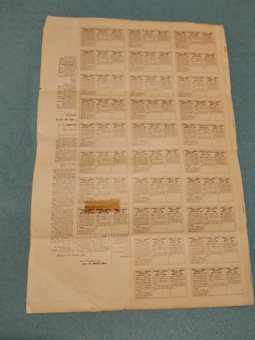 Vând obligațiuni românești cu cupoane din 1913 și 1941