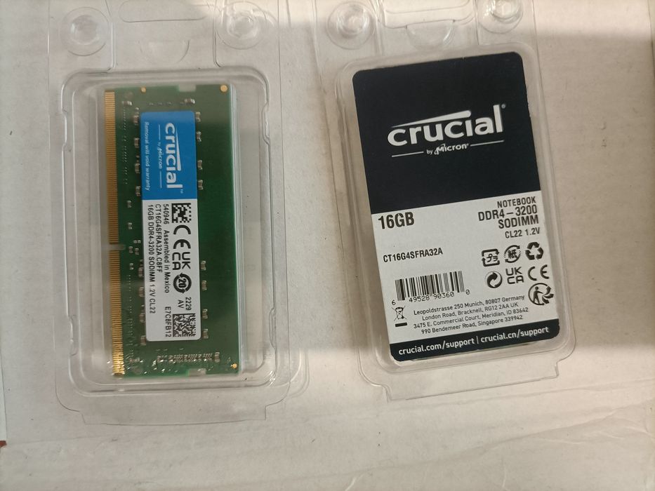 2xmemorie ram laptop sodimm 16gb ddr4 3200 mhz second hand diverse mod
