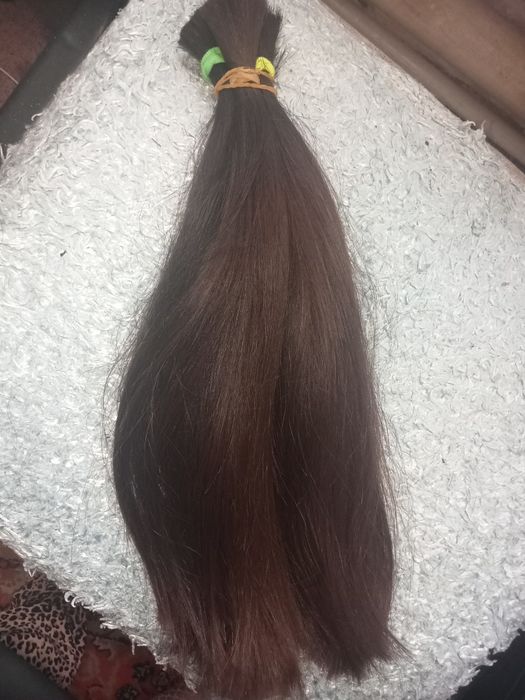 натуралний  волос темний каштан