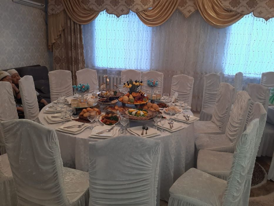 Прокат Элитный белый посуды столов и стульев. - Прокат посуды Кызылорда ...